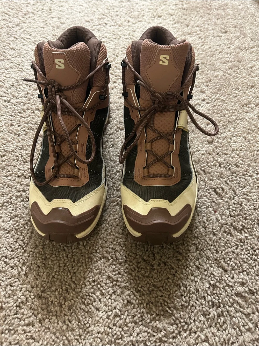 Salomon X Ultra 5 Mid Gore-Tex Women’s Hiking Boots Size 10.5 Burlwood Brown